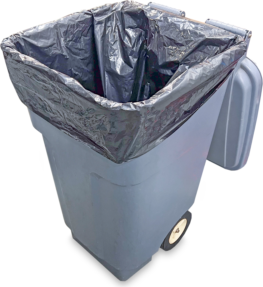 40-45 Gallon Black Repro Garbage Bags 40 x 46
