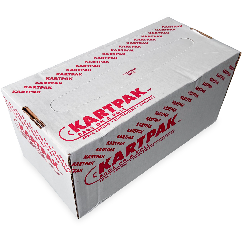 Dispenser Case of 44 Gallon Black Drawstring Trash Bags - 1.2 Mil