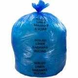 44 Gallon Blue 37 x 50 Soiled Linens Trash Bags