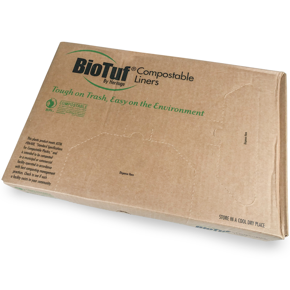 Case with Dispenser Tabs of 48 Gallon Eco Friendly Trash Bags