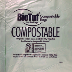 48 gallons biodegradable garbage bags, Certified