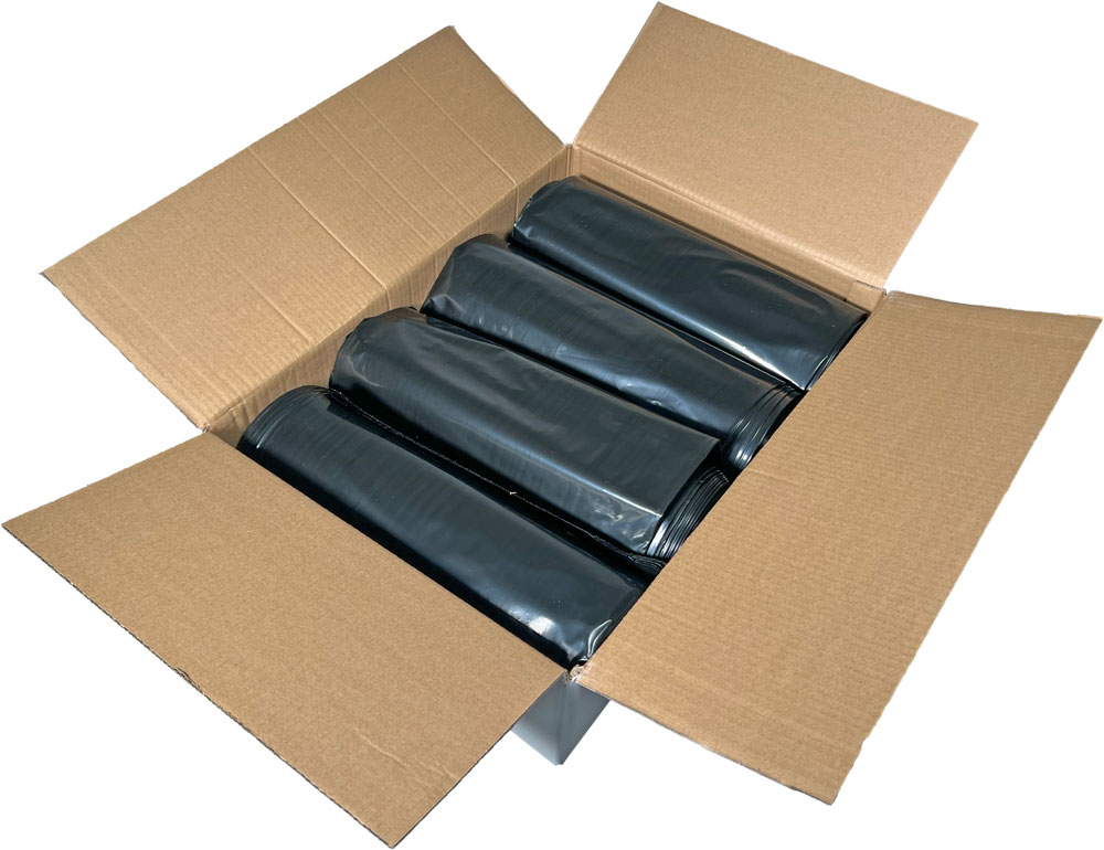 Case of Black 50 x 48 3 Mil 42 Gallon Contractor Bags