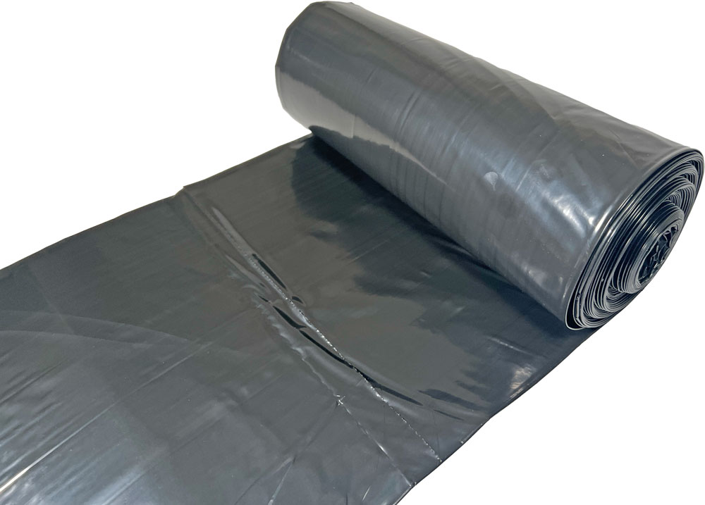 Unrolling Roll of Black 50 x 48 3 Mil 42 Gallon Contractor Bags