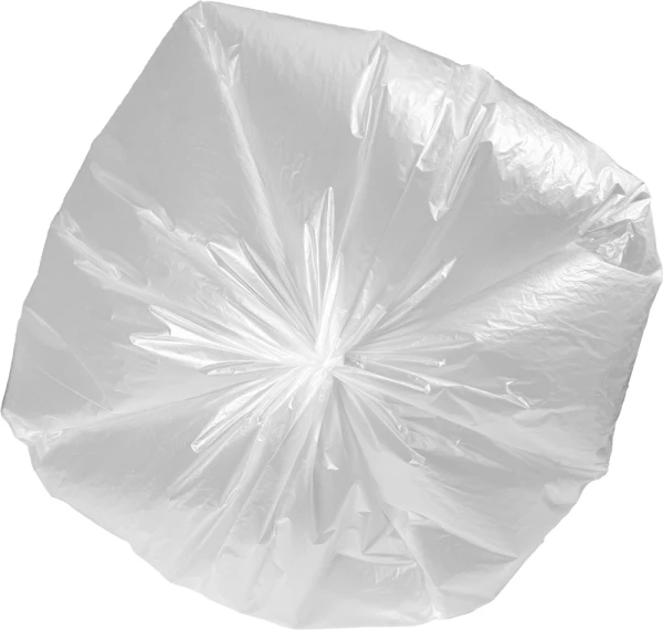 55 Gallon High Density Can Liners - 17 Micron - 200/case Star Sealed Bottom Star Sealed Bottom of 55 Gallon Natural High Density Garbage Can Liners 36" x 60"
