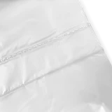 Close up of 56 Gallon Regular Duty Trash Bags - 0.7 Mil - 100 per case Bottom Seal and Perforation