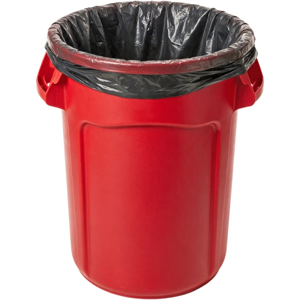 56 Gallon Black Post Consumer Recycled Trash Liners - 43 x 47 1 Mil 43 x 47 1 Mil Second Chance Trash Liners