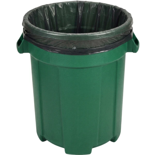 56 Gallon Post Consumer Recycled Trash Liners - 43 x 47 1.5 Mil 43 x 47 1.5 Mil Second Chance Trash Liners Black