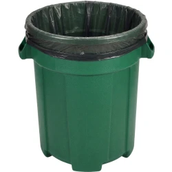 56 Gallon Post Consumer Recycled Trash Liners - 43" x 47" 1.5 Mil