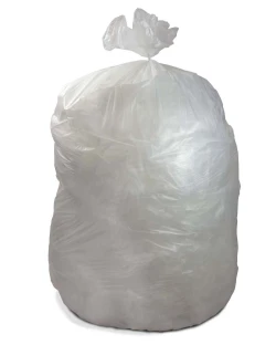 60 Gallon Clear Regular Duty Trash Bags 38" x 58"