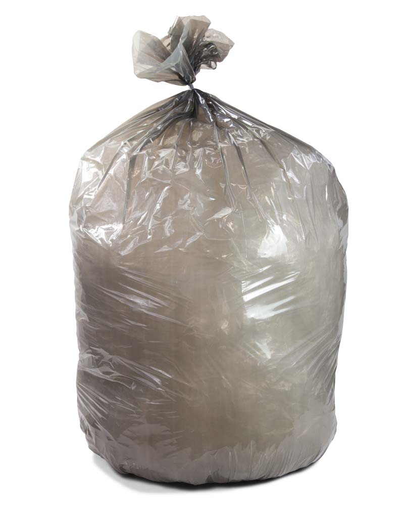 60 Gallon Gray Heavy Duty Garbage Bags 38 x 58