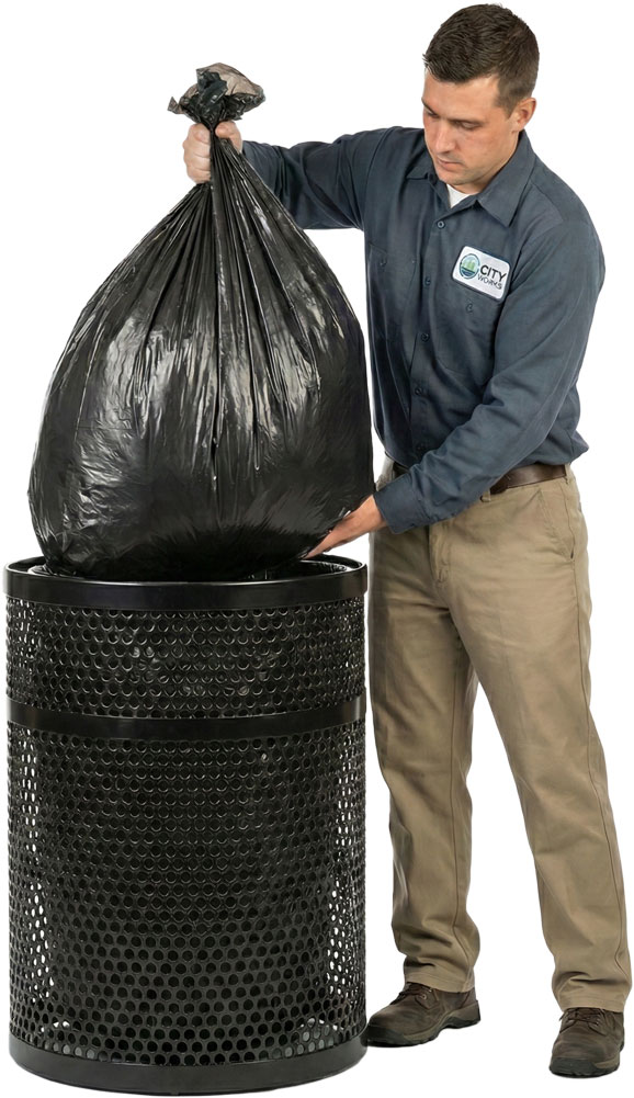 60 Gallon 38 x 58 1.5 Mil  Second Chance Trash Liners