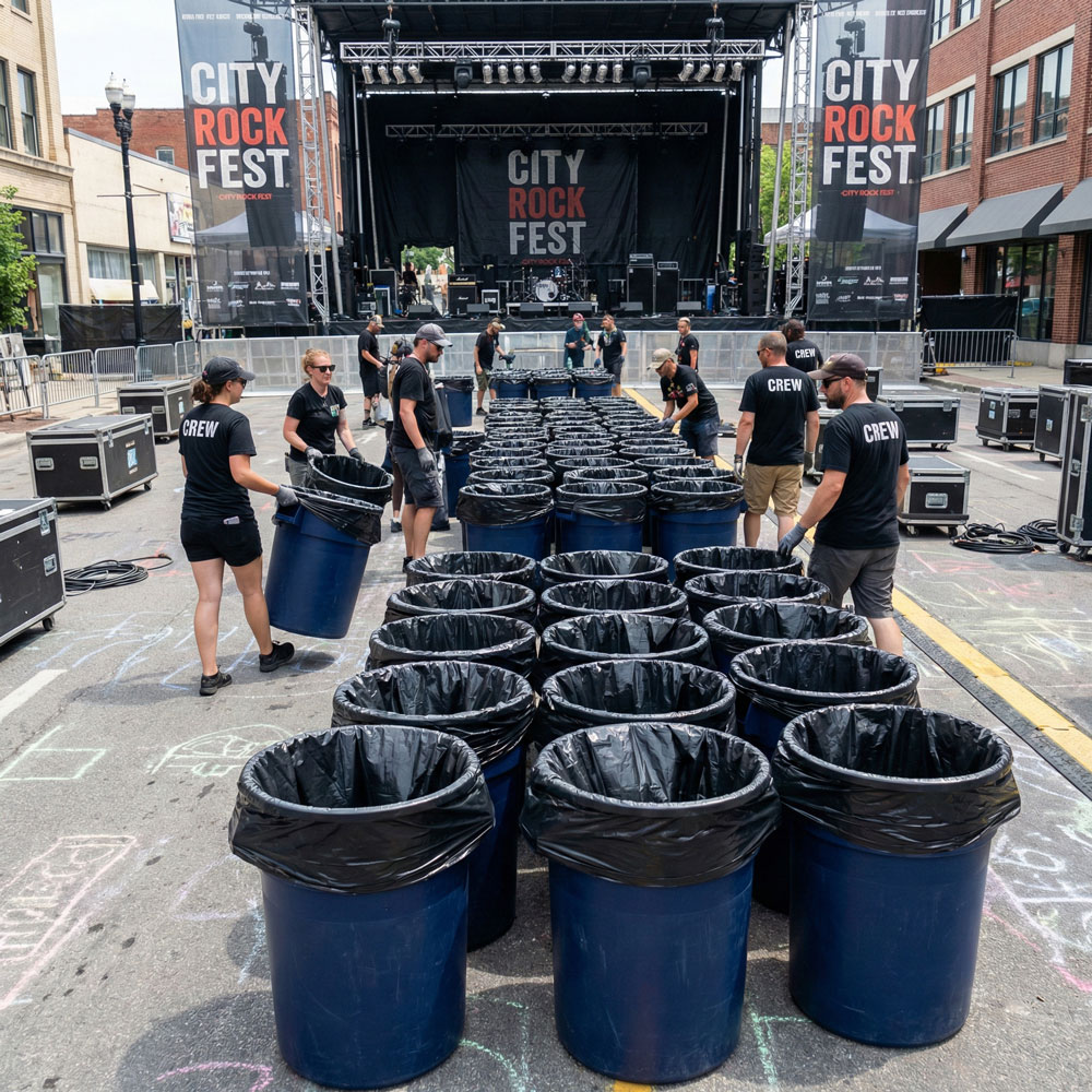 60 Gallon 38 x 58 1.5 Mil  Second Chance Trash Liners