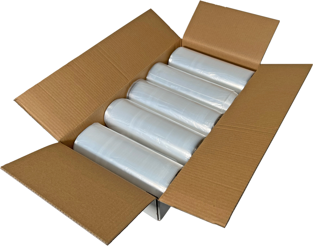 60 Gallon Clear Heavy Duty Garbage Bags 38 x 58 Case