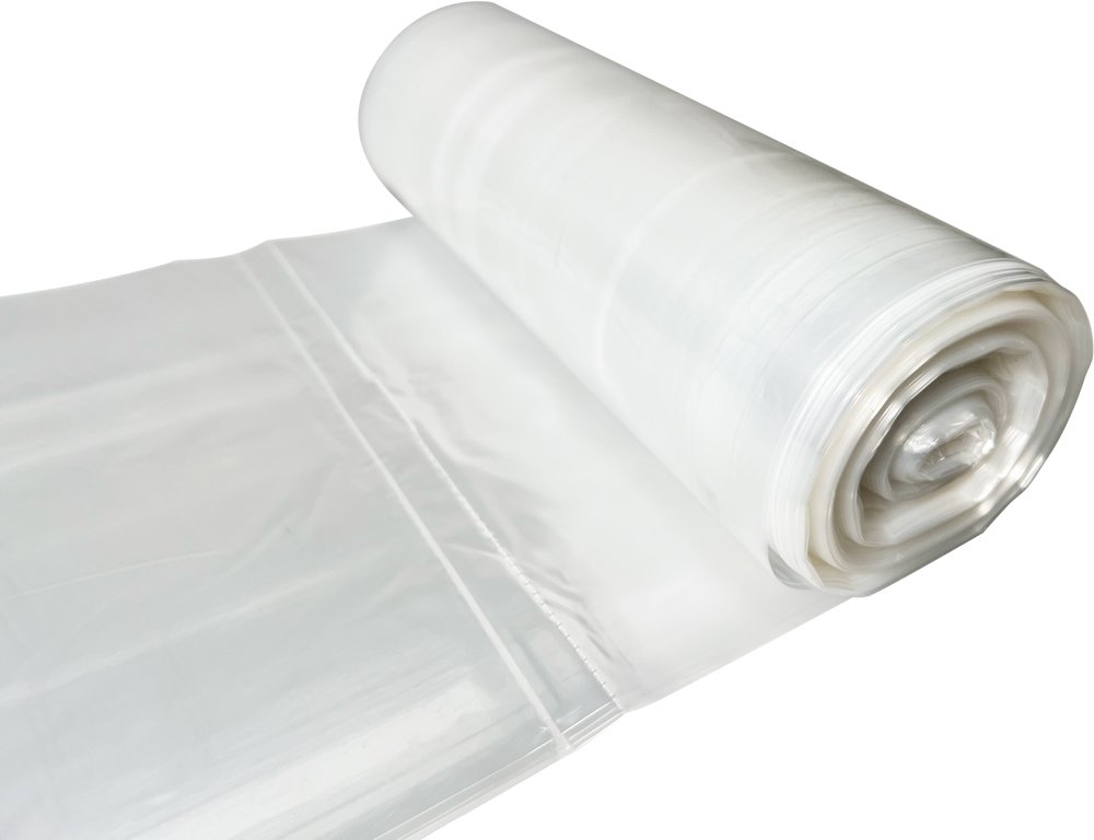 60 Gallon Clear Heavy Duty Garbage Bags 38 x 58 Coreless Roll