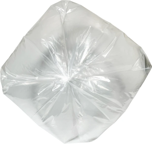 60 Gallon Heavy Duty Trash Bags - 1.1 Mil Star Sealed Bottom Star Sealed Bottom 60 Gallon Clear Heavy Duty Garbage Bags 38 x 58