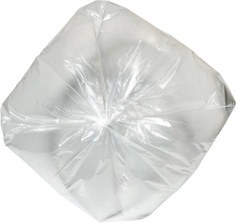 Star Sealed Bottom 60 Gallon Clear Heavy Duty Garbage Bags 38 x 58