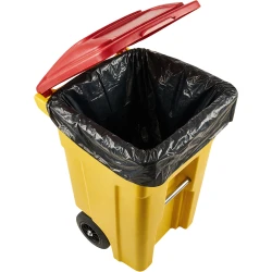 60 Gallon Post Consumer Recycled Trash Liners - 46" x 50" 2 Mil