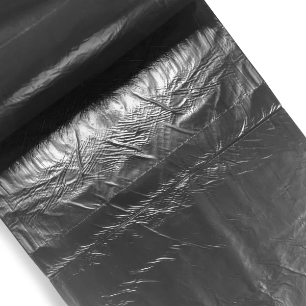 7 Gallon Regular Duty Trash Bags - 0.35 Mil - 1000/case Perforation Close up of 7 Gallon Regular Duty Trash Bags - 0.35 Mil - 1000/case Perforation
