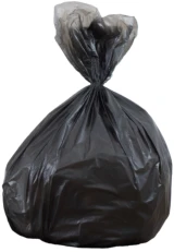 8-10 Gallon Black Regular Duty Garbage Bags 24 x 23