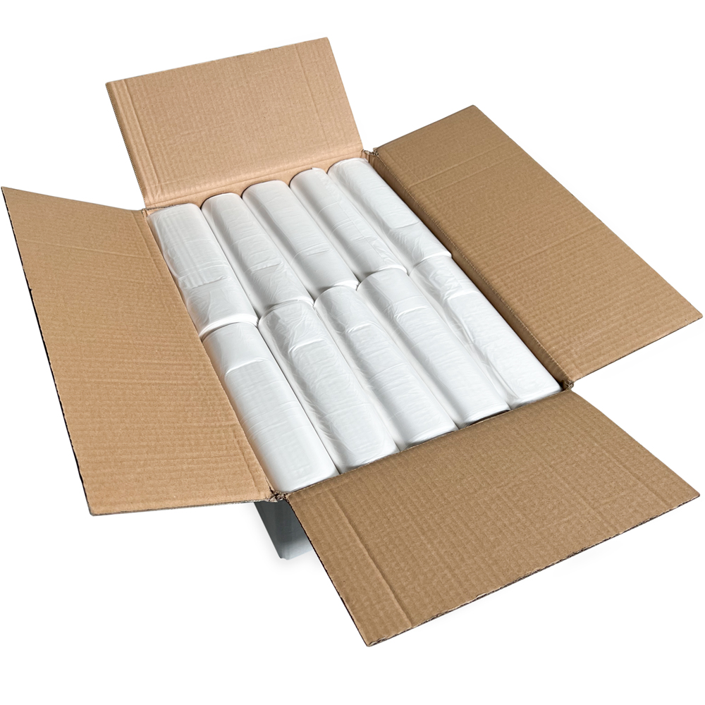 Case of 20-30 Gallon Natural High Density Garbage Can Liners 30 x 37