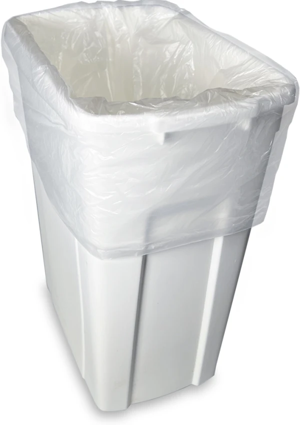 20-30 Gallon High Density Can Liners - 10 Micron 20-30 Gallon Natural High Density Garbage Can Liners 30 x 37
