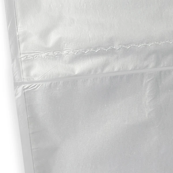 20-30 Gallon High Density Can Liners - 10 Micron Perforation and Bottom Seal 20-30 Gallon Natural High Density Garbage Can Liners 30 x 37