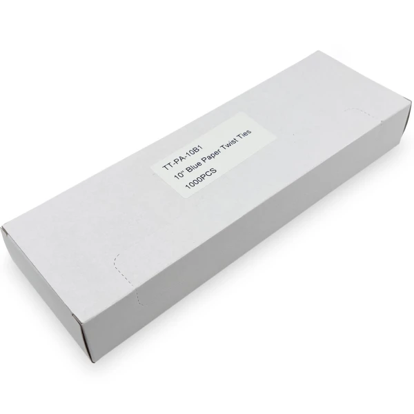 10 Inch Blue Paper Twist Ties Case Case of 10 Inch Blue Paper Twist Ties