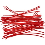 Group of 10 Inch Red Plastic Twist Ties - 1000/Pack Scattered Out