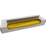 Opened Case of 10 Inch Yellow Paper Twist Ties