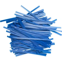 4" Blue Plastic Twist Ties
