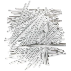 4" White Plastic Twist Ties
