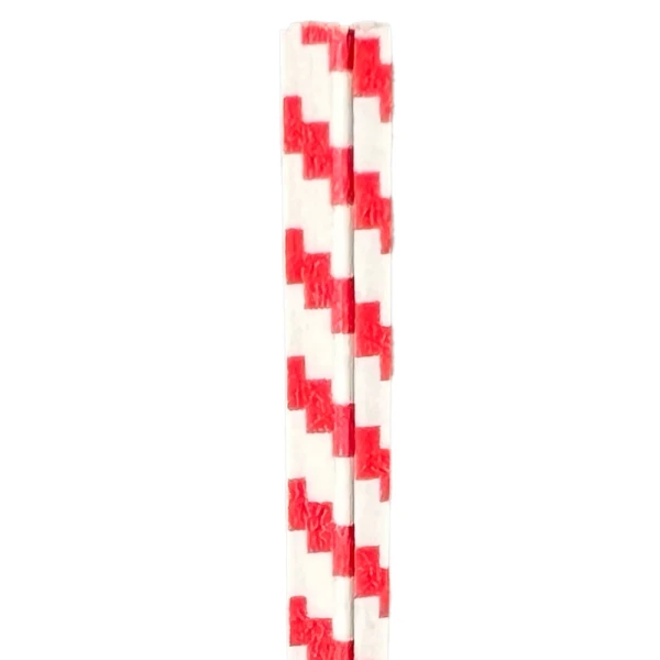 4 Inch Red/White Striped Paper Twist Ties 4 Inch Striped Paper Twist Ties