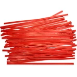 Group of 6 Inch Red Paper Twist Ties - 1000/Pack Scattered Out