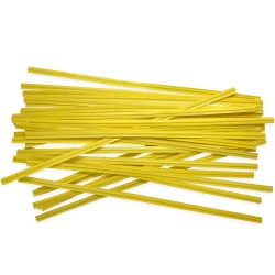6" Yellow Paper Twist Ties