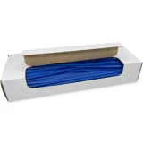 Opened Case of 8 Inch Blue Plastic Twist Ties