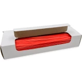 Opened Case of 8 Inch Red Paper Twist Ties - 1000 per Pack