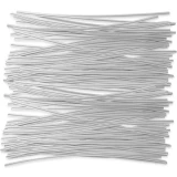 Group of 8 Inch White Plastic Twist Ties Scattered Out