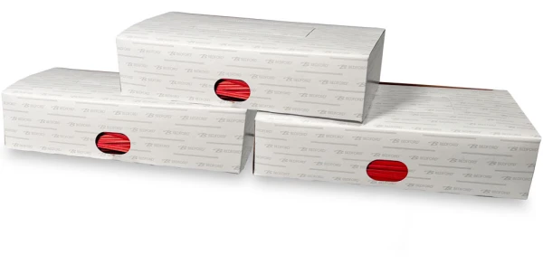 8 Inch Red Paper Twist Ties Cases 8 in Red Paper Twist Ties Cases