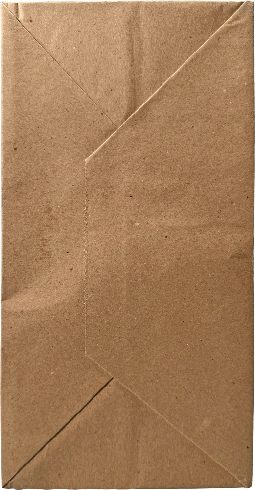 10 x 5 x 13 Twist Handle Kraft Paper Shoppers Bottom Bottom of 10 x 5 x 13 Kraft Paper Bag wih Twist Handle