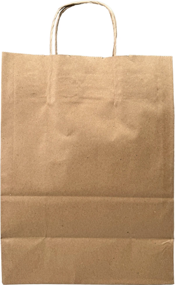 10 x 5 x 13 Twist Handle Kraft Paper Shoppers Front Front of 10 x 5 x 13 Kraft Paper Bag wih Twist Handle