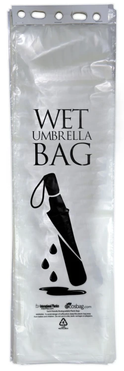 7" x 24" + 1.5" Wet Umbrella Bag For Compact Umbrella