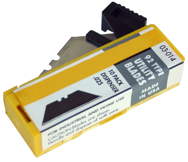 Heavy Duty .025 Type 92 Razor Blades - 10 Pack