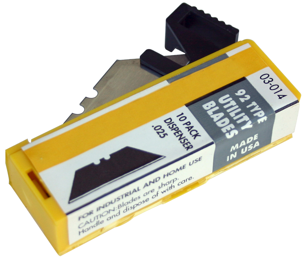 Heavy Duty .025 Type 92 Razor Blades - 10 Pack