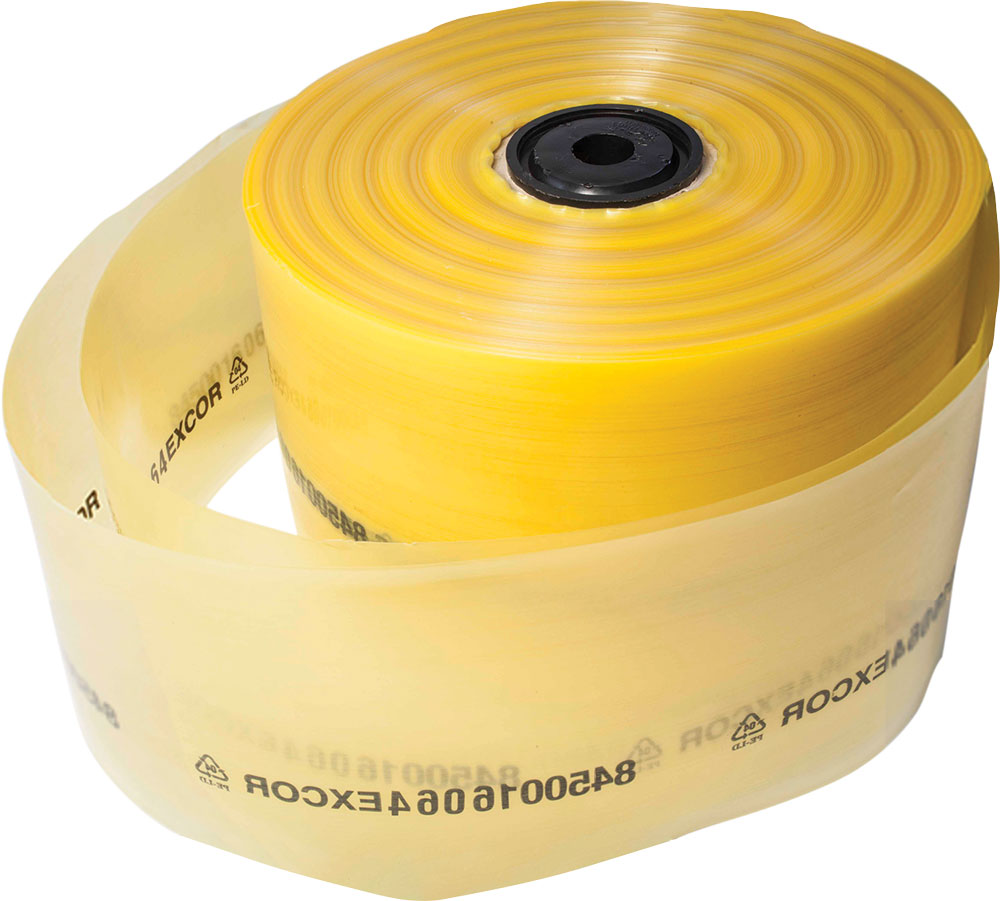 Yellow Roll of VCI Industrial Poly Tubing