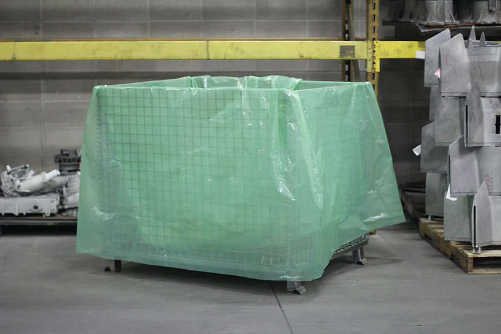 36 x 36 Lay Flat VCI Sheeting - Multimetal Green - 1/RL