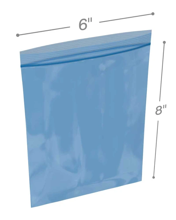 6x8 reclosable vci bags