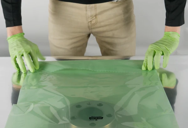 24x6 4 mil Flat VCI Bags - Multimetal Green Double Folding Double Fold to Seal Zerust 24 x 36 4 mil Flat VCI Bags