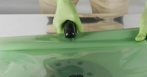 24x6 4 mil Flat VCI Bags - Multimetal Green Double Folding Then Stapeling Double Fold and Staple to Seal Zerust 24 x 36 4 mil Flat VCI Bags