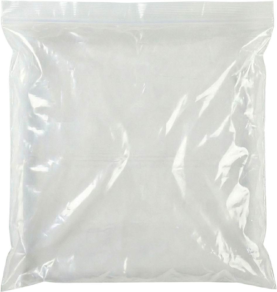 20 x 20 2 Mil ClearZip Lock Top Bags