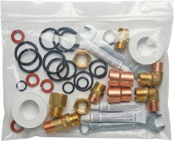 14 x 10 4 Mil ClearZip Lock Top Bags 14 x 10 4 Mil ClearZip Locking Bags with Plumbing Repair Kit